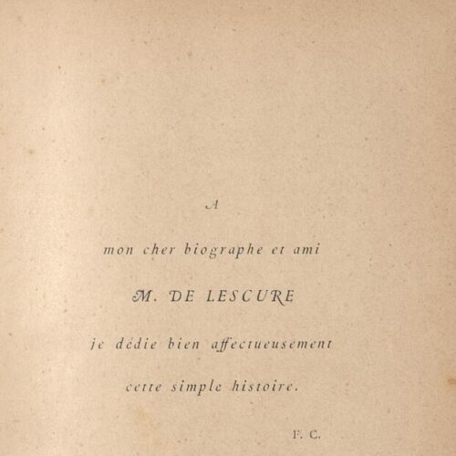 18 x 12 cm; 12 s.p. + 193 p. + 7 s.p., l. 1 bookplate CPC on recto, l. 3 written dedication of C. P. Cavafy in black ink in E